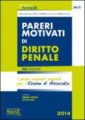 Pareri motivati di diritto penale