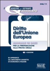 Diritto dell'Unione Europea. Manuale di base per la preparazione alla prova orale