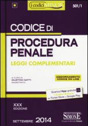 Codice di procedura penale. Leggi complementari. Ediz. minor. Con aggiornamento online