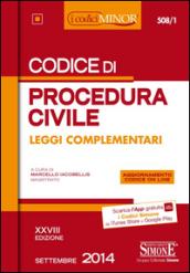 Codice di procedura civile. Leggi complementari. Ediz. minor. Con aggiornamento online