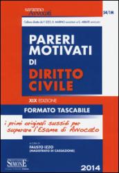 Pareri motivati di diritto civile. Ediz. minor