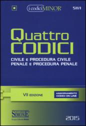 Quattro codici. Ediz. minor. Con aggiornamento online