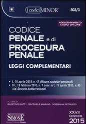 Codice penale e di procedura penale. Leggi complementari. Ediz. minor. Con aggiornamento online