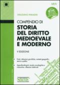 Compendio di storia del diritto medioevale e moderno