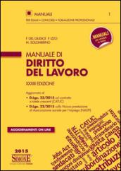 Manuale di diritto del lavoro. Con aggiornamento online