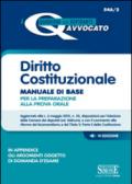 Diritto costituzionale. Manuale di base per la preparazione alla prova orale