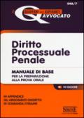 Diritto processuale penale. Manuale di base per la preparazione alla prova orale