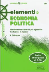 Elementi di economia politica. Complemento didattico per agevolare lo studio e il ripasso