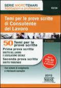 Temi per le prove scritte di consulente del lavoro. 50 temi per le prove scritte