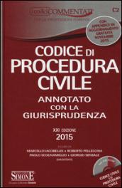 Codice di procedura civile. Annotato con la giurisprudenza. Appendice di aggiornamento 2015. Con CD-ROM