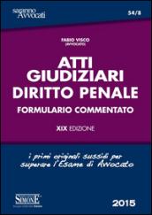 Atti giudiziari. Diritto penale. Formulario commentato