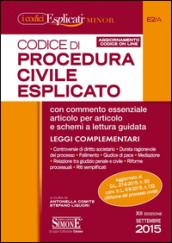 Codice di procedura civile esplicato. Ediz. minor. Con aggiornamento online