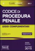 Codice di procedura penale. Leggi complementari. Ediz. minor. Con aggiornamento online