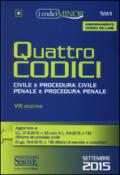 Quattro codici. Ediz. minor. Con aggiornamento online