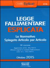 Legge fallimentare esplicata. La normativa spiegata articolo per articolo