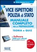 Vice ispettori polizia di Stato. Manuale completo per la preparazione. teoria e quiz. Con software di simulazione