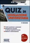 Quiz di legislazione universitaria