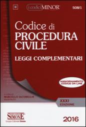 Codice di procedura civile. Leggi complementari. Ediz. minor. Con aggiornamento online
