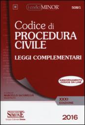 Codice di procedura civile. Leggi complementari. Ediz. minor. Con aggiornamento online