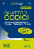 Quattro codici. Ediz. minor. Con aggiornamento online