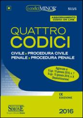 Quattro codici. Ediz. minor. Con aggiornamento online