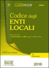 Codice degli enti locali. Ediz. minore