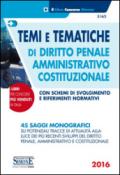 Temi e tematiche di diritto penale, amministrativo, costituzionale