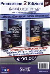 Codice di procedura penale. Annotato con la giurisprudenza 2015-2016. Con CD-ROM