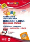 Test ammissione universitaria Bocconi-Luiss. Economia statale. Teoria e quiz commentati. Logica, matematica, inglese. Con software di simulazione