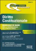 Diritto costituzionale. Manuale di base per la preparazione alla prova orale