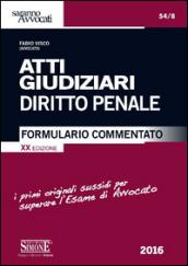 Atti giudiziari. Diritto penale. Formulario commentato