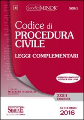 Codice di procedura civile. Leggi complementari. Ediz. minor. Con aggiornamento online
