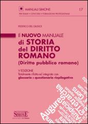 Il nuovo Manuale di Storia del Diritto Romano (Diritto pubblico romano): Totalmente rifatta ed integrata con glossario e questionario riepilogativo.