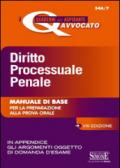 Diritto processuale penale. Manuale di base per la preparazione alla prova orale