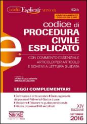 Codice di procedura civile esplicato. Leggi complementari. Ediz. minor. Con aggiornamento online