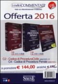 Codice di procedura civile-Codice di procedura penale. Annotati con la giurisprudenza 2016. Con CD-ROM