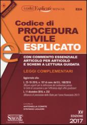 Codice di procedura civile esplicato. Leggi complementari. Ediz. minor. Con aggiornamento online