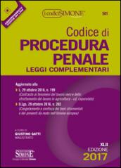 Codice di procedura penale e leggi complementari. Con aggiornamento online