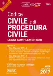 Codice civile e di procedura civile. Leggi complementari. Ediz. minor