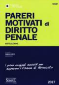 Pareri motivati di diritto penale