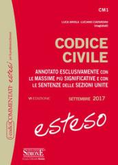 Codice civile esteso. Annotato esclusivamente con le massime più significative e con le sentenze delle Sezioni Unite