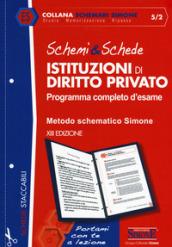 Schemi & schede di istituzioni di diritto privato. Programma completo d'esame