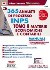 365 analisti di processo INPS. Manuale per la prova scritta tecnico-professionale e per la prova orale. Con Contenuto digitale per download e accesso on line: 2