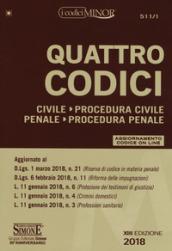 Quattro codici. Ediz. minor. Con aggiornamento online