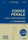 Codice penale e leggi complementari per l'Università. Ediz. minor
