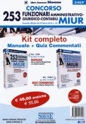 253 FUNZIONARI AMMNISTRATIVO-GIURIDICO-CONTABILI MIUR - KIT MANUALE+QUIZ