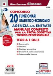 CONCORSO 20 FUNZIONARI STATISTICO-ECONOMICI AGENZIA DELLE ENTRATE