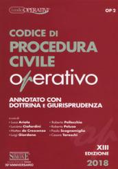 Codice di procedura civile operativo. Annotato con dottrina e giurisprudenza