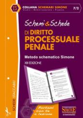 SCHEMI & SCHEDE DI DIRITTO PROCESSUALE PENALE