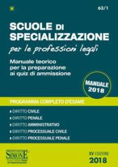 SCUOLE DI SPECIALIZZAZIONE